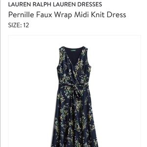 COPY - Stitchfix Ralph Lauren MIDI Faux Wrap Knit…
